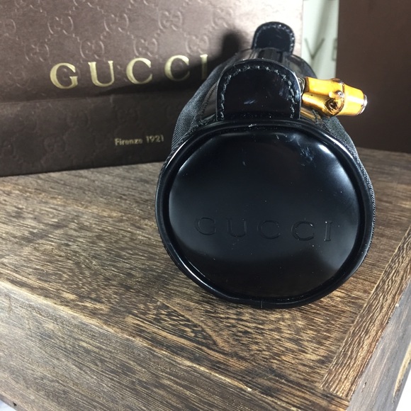 GUCCI bamboo nylon accessories pouch - Picture 1 of 8